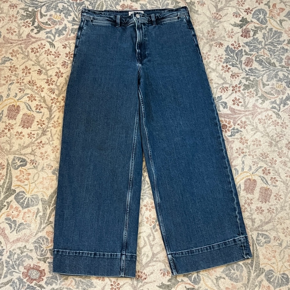 Everlane Wide-Leg Blue Denim Jeans